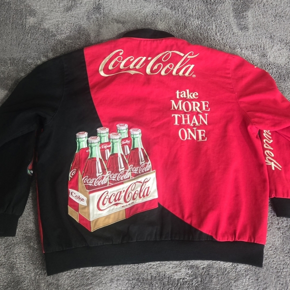 Vintage Nascar Racing Jacket JH Design Coca Cola Sz 2XL RARE - Picture 2 of 16
